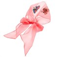thumbnail image 4 of Foulards de Cou en Maille Fine 2 Pcs Papillon Foulards en Polyester Foulards d'Été pour Femmes, 4 of 10