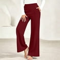 thumbnail image 5 of BODOAO Women's Wide Leg Palazzo Pants 2026 Dressy Casual Lounge Workout Sweatpants High Waisted Loose Trousers for Travel Office Daily Wear Weekend and Vacation Outfits Wine 2XL, 5 of 9