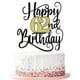 thumbnail image 1 of Decoración Para Tarta De Feliz Cumpleaños Número 62, Decoración Para Tarta De Fiesta De Cumpleaños 62 (Destellos Negros Y Dorados 62), 1 of 5