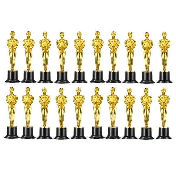 20 Pcs Gold Award Trophies,Mini Trophy Party Favors for Celebrations,Classroom Prizes and Party,Acad
