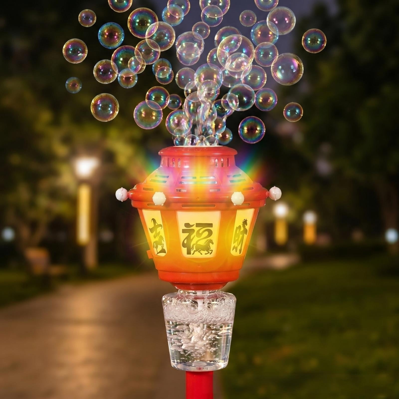 2026 New Bubble Machine for Kids, Automatic Handheld Bubble Device with Bright Bubble Lantern Lights, Safe Toddler Bubble Toy for Daily Play & Gifts