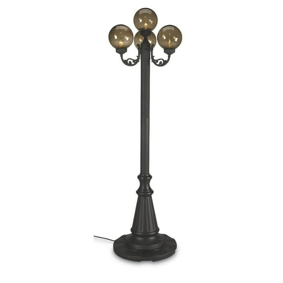 Patio Living Concepts European 00470 Four Bronze Globe Lantern Patio Lamp - Park Style