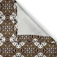 thumbnail image 5 of Ambesonne Chocolate Grommet Curtain, Batik Floral Pattern, 50" x 72", Dark Brown White Brown, 5 of 6