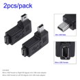 thumbnail image 2 of Accesorios para computadoras 90 Grados Micro USB a Mini Adaptador Conector 2pcs FLhrweasw El nuevo, 2 of 6