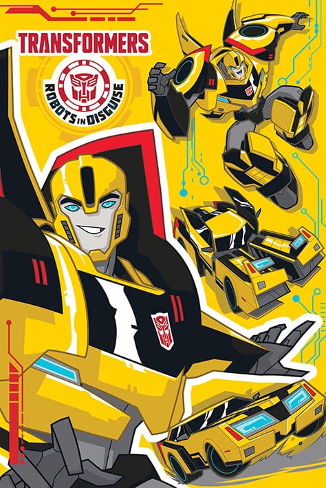 Bumblebee Transformers Movie Poster Wallpaper Art Print 24''x36'' Canvas 