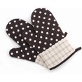 thumbnail image 1 of Oven Mitt, Heat Resistant Oven Mitt with Quilted Cotton Lining, Baking Mitt for Grilling, Cooking, Baking, Barbecuing, Microwaving (Brown), 1 of 4