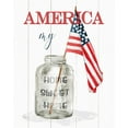 thumbnail image 2 of Finn, Livi 26x32 White Modern Wood Framed Museum Art Print Titled - America My Home, 2 of 4