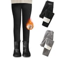 thumbnail image 4 of MUXiin Toddler Girls Lined Tights Thermal Warm Cozy Winter Black Legging Under Dress for Kids Thick Dance Tights, 4 of 4