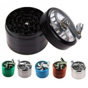 Clearance Herb Grinder with Handle, Small Herb Grinder , Spice Grinder with Hand Crank Zinc Alloy Metal Spice Mill