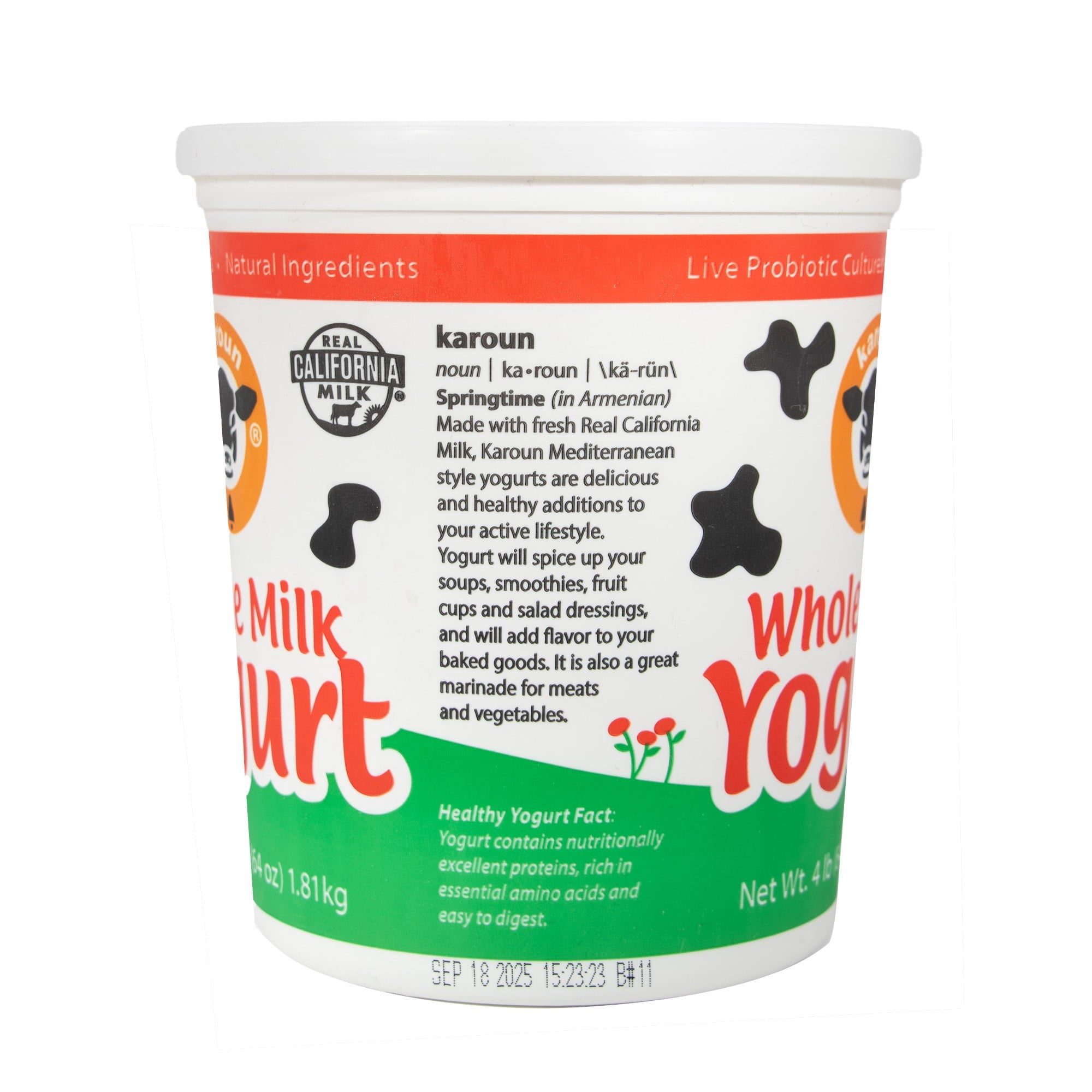 Karoun Whole Milk Yogurt, 64 Oz.