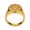 Gold, variant on Men Stainless Steel CZ Spiderweb Punk Signet Thumb Ring Black Size 9