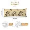 thumbnail image 3 of Balery Vintage Bird Funda Protectora para Almohada Corporal de Algodón Hipoalergénico con Cierre(55 x 21 pulgadas), Almohadas No Incluidas, 3 of 7