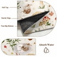 thumbnail image 6 of Red White Mushroom Area Rug 4x6 FT, Non Slip Kids Room Carpet, Spring Summer Floral Botanical Washable Soft Floor Carpet Non-Shedding Throw Rug for Dorm Kitchen Study Room Home Office Bedside, 6 of 9