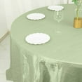 thumbnail image 6 of BalsaCircle 132" Sage Green Crinkled Accordion Taffeta Round Tablecloth Wedding Party Events Decorations Supplies, 6 of 8