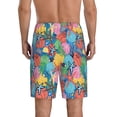 thumbnail image 5 of Salouo Starfish And Algae Pattern Men's Sleep Pajama Shorts,Pajama Bottoms Elastic Waistband Sleep Pajama Short PJ Shorts for Men -3X-Large, 5 of 6