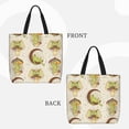 thumbnail image 3 of Naloa Frogs Tote Bag for Women, Foldable Tote Bag With Zipper, Large Shoulder Bag, Top Handle Handbag for Travel, Work, Shopping, 3 of 9