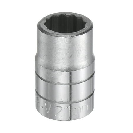 

21mm 12 Point Shallow Socket 3/4 Drive Standard Metric Chromium Vanadium Steel
