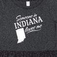 thumbnail image 4 of Inktastic Someone in Indiana Loves Me Girls Toddler Dress, 4 of 5