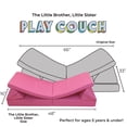 thumbnail image 2 of Imaginarium Kids Junior Play Couch, Pink, 2 of 9