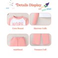 thumbnail image 6 of Yaoqi 11 Years Big Girl Outfit Set 12 Years Tween Girls Clothes Long Sleeves Letter Print Pullover Crop Top Wide Leg Pants 2pcs Clothing Pink, 6 of 7