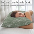 thumbnail image 5 of Dark Sage Green Botanical Throw Pillow Cover 16 x 24 Inch Decorative Pillow Cover Vintage Floral Plants Branch Lumbar Pillowcase Seasonal Rectangle Cushion Case for Couch Sofa Bed Living Room, 5 of 9