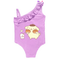 thumbnail image 4 of Pompompurin Toddler Baby Swimsuit One Piece Kids Girls Swimming outfit Children Swimwear Bathing Suit 2-9Y, 4 of 7