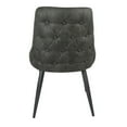 thumbnail image 4 of Glom 21 Inch Dining Chair Set of 2 Gray Upholstery Tufted Backrest - Saltoro Sherpi, 4 of 6