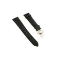 thumbnail image 1 of facefd Leather Watch Band Butterfly Deployment Clasp Buckle Black 22mm, 1 of 8