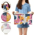 thumbnail image 5 of Yayeee Foldable Storage Basket for Shelves with Handles Waterproof Cloth Bins, Art Geometric, 5 of 7