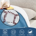 thumbnail image 4 of Yayeee Throw Blanket for Couch Soft Warm 50" x 60" Sofa Chair Bed Decoration, Baseballs Pattern, 4 of 7