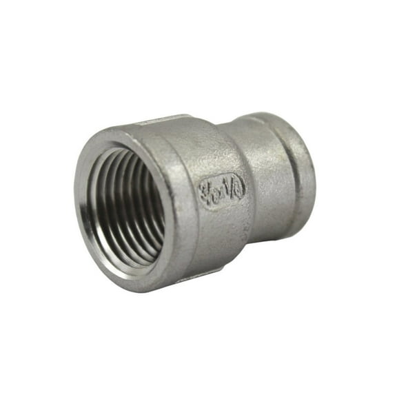 Reducing Coupling 3/8" x 1/4" Female NPT Stainless Steel Pipe Fitting 0.25" 0...