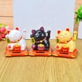 thumbnail image 6 of Dserhfy Lovely Solar Power Shake Hand Lucky Cat Car Interior Dashboard Ornament Gift, 6 of 8