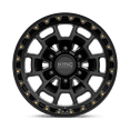 thumbnail image 3 of KMC Aluminum Rim KM718 SUMMIT 17X8.5in Satin Black Finish, KM71878568700, 3 of 3