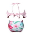 thumbnail image 5 of TAIAOJING Toddler Baby Kids Little Girls Ruffles Floral Print Two Pieces Swimsuit Bathing Suit Beach Wear Swimwear Bikini Set 2-12Y For 2-3 Years, 5 of 6
