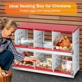 thumbnail image 5 of 6-Compartment Chicken Nesting Box with Roll-Away Egg Collection - Metal Laying Box for Hens and Ducks, Features Pull-Out Tray & Swing Perch, Wall Mount Design for Coops, 5 of 8