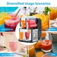 thumbnail image 7 of Garvee Slushy Machine for Frozen Drinks, 1.1 Gal x 2 Tanks Slushie Maker for Home & Commercial, 370W, Black, 7 of 7