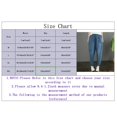 thumbnail image 3 of OJSFQUFP Women's Plus Size Elastic Waisted Skinny Denim Nine Point Pants Women Pants Casual, 3 of 7