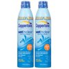 (2 pack) (2 Pack) Coppertone Wet 'n Clear Broad Spectrum SPF 30 Sunscreen Spray, 9.5 fl oz
