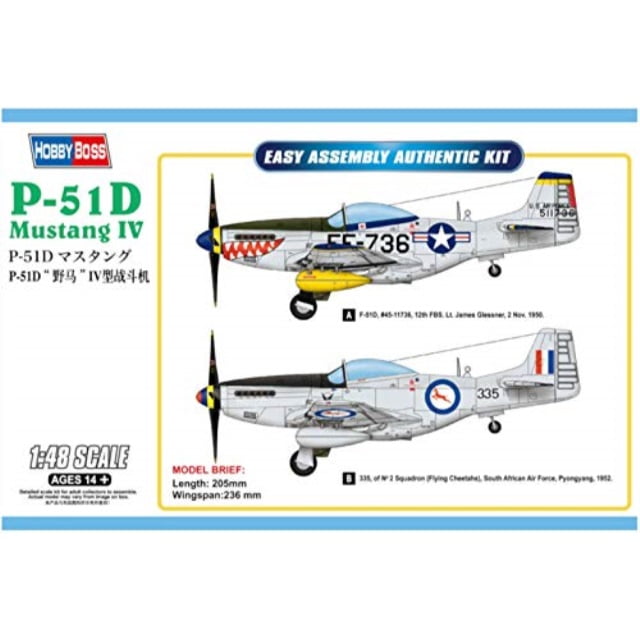 Hobbyboss 85806 1:48th scale P-51D Mustang IV Fighter 