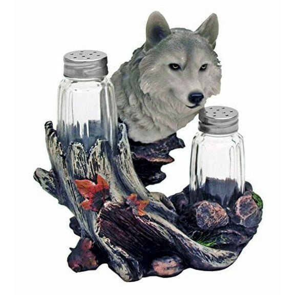 Wolf Seasons Salt & Pepper Shakers by DWK