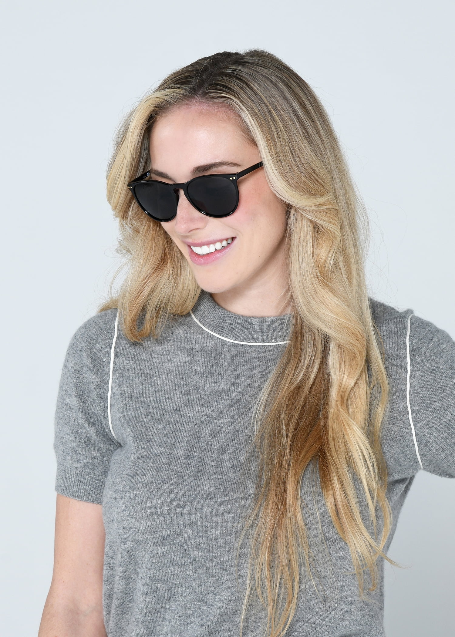 Sunsentials By Foster Grant Women's Cat Eye Sunglasses, Black