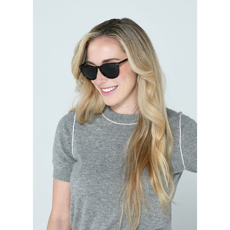 Sunsentials By Foster Grant Women's Cat Eye Sunglasses, Black