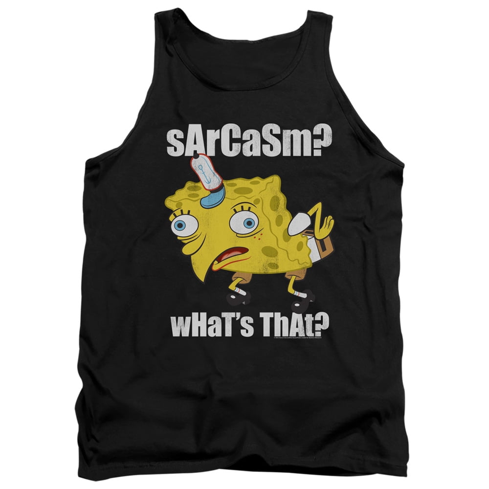 Spongebob Sarcasm Meme Unisex Adult Tank Top