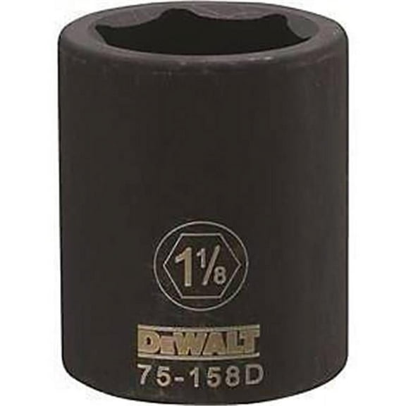 DEWALT DWMT75158OSP SAE Impact Socket, 6-Point, 3/4-In. Drive, 1-1/8-in. - Quantity 1
