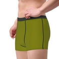 thumbnail image 4 of Balery Olive Men's Boxer Briefs, Soft and Breathable Cotton Underwear with nylon Waistband-Large, 4 of 9