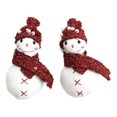 thumbnail image 2 of Qjidjing 2Pcs Christmas Tree Snowman Ornaments, Xmas Hanging Pendant Accessories, for Christmas Tree, Home Wall, Holiday Party Decor, 2 of 7