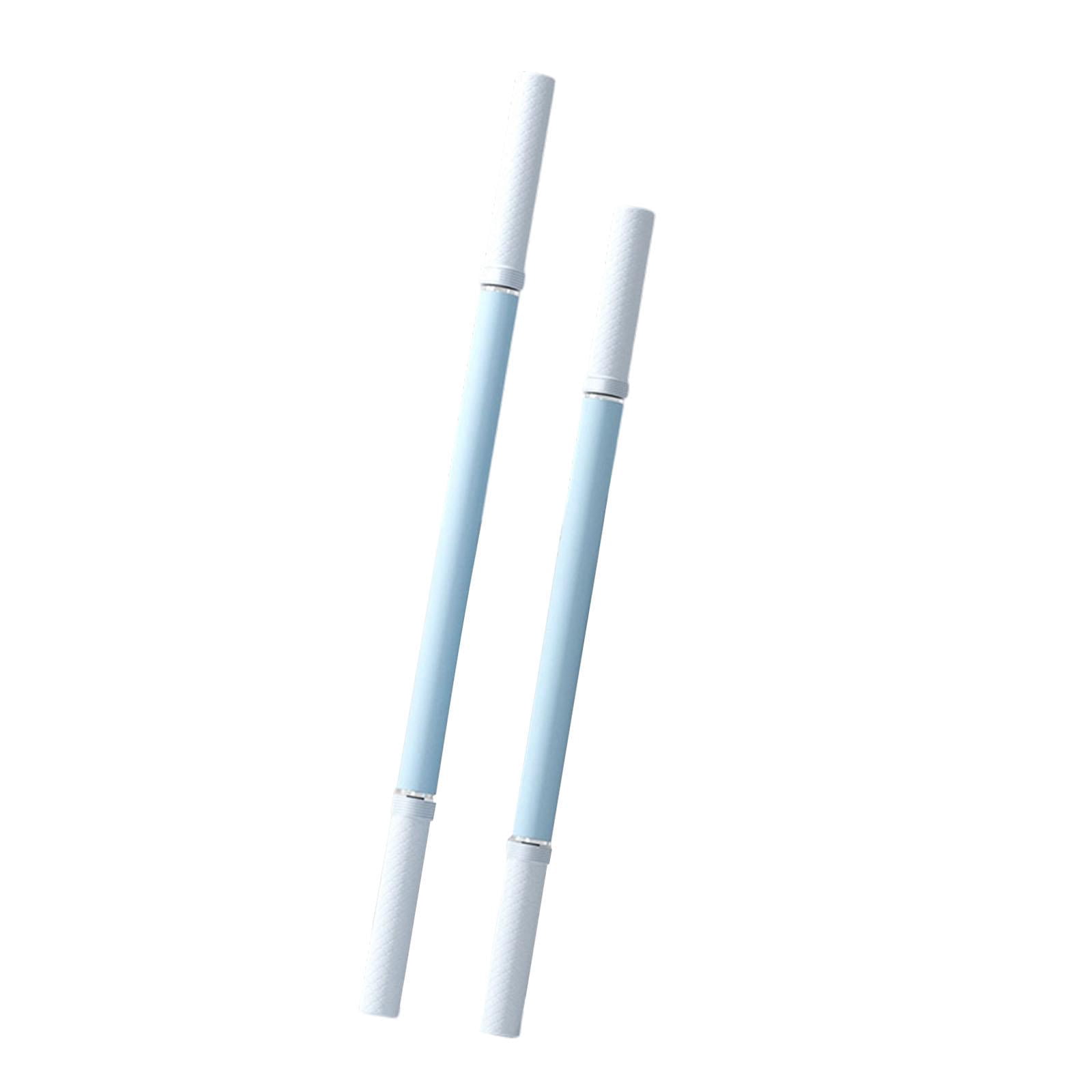 Baoblaze 2 Pieces Massage Roller Stick Comfortable Multipurpose Yoga Stretching Tool Body blue