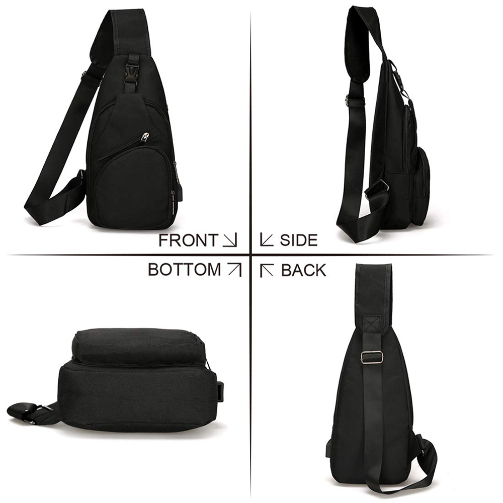 VIISHARE Crossbody Sling Bag with USB Charging photo 2