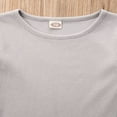 thumbnail image 4 of Newborn Baby Long Sleeve Ribbed Knit Crew Neck Solid Color T-shirts, 4 of 4