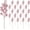 Rose Pink, variant on Artificial Berry Stems, 20Pcs 7.8 Inch Glitter Christmas Tree Picks for Christmas Tree Ornaments, DIY Xmas Wreath, Holiday and Home Decoration